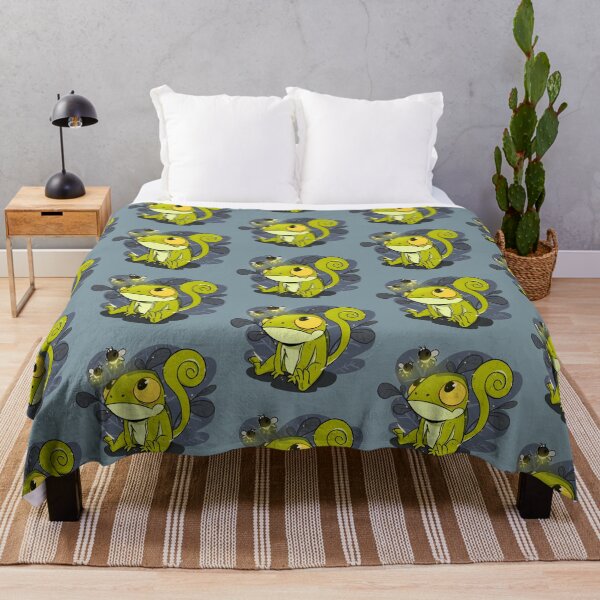 Item preview, Cute Little Chameleon with Fireflies designed and sold by elmantastic design.