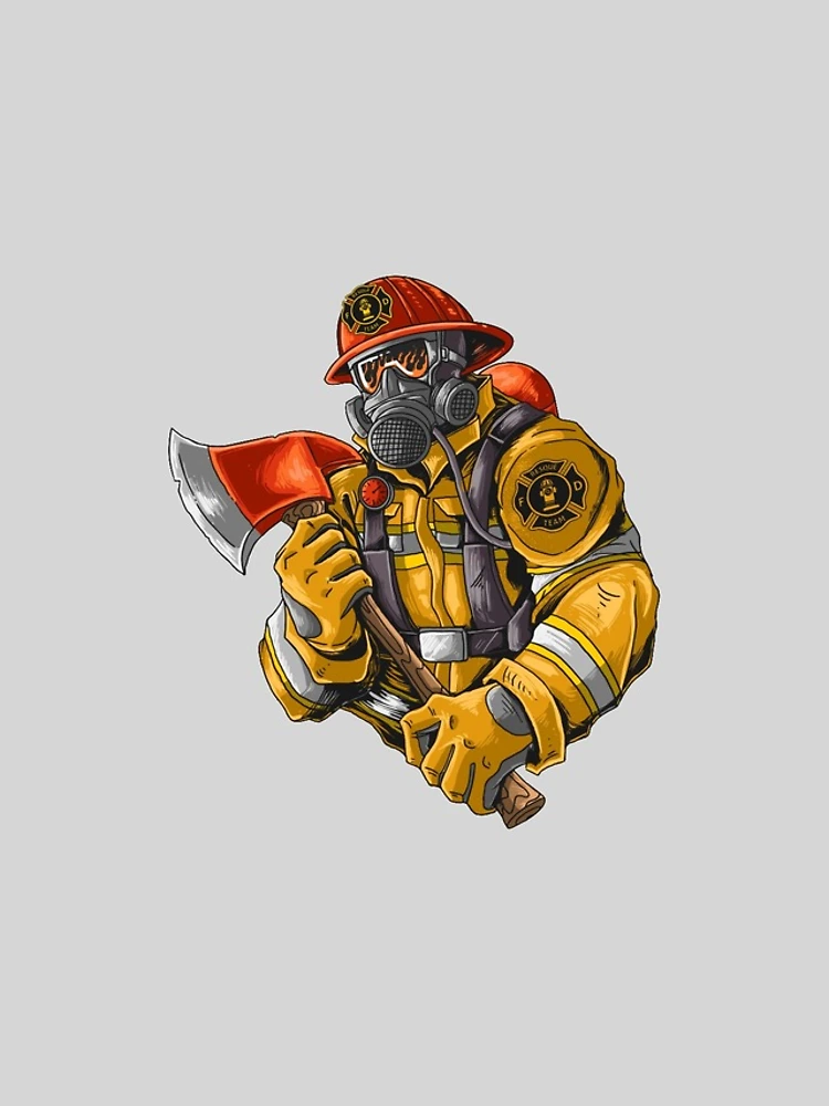 Thumbnail 4 of 4, iPhone Case, Firefighter Sticker designed and sold by PatternSquare.
