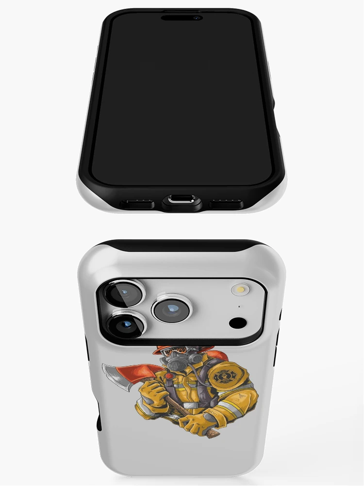 Thumbnail 3 of 4, iPhone Case, Firefighter Sticker designed and sold by PatternSquare.