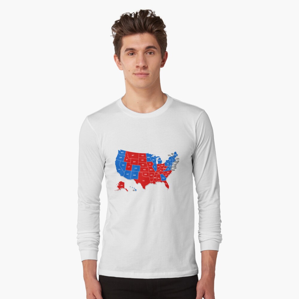 Top Biden Won Get Over It Map Usa Fire Stars Election Shirt - ProposeTees