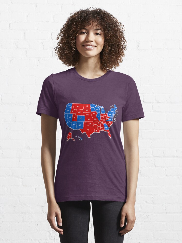 Top Biden Won Get Over It Map Usa Fire Stars Election Shirt - ProposeTees