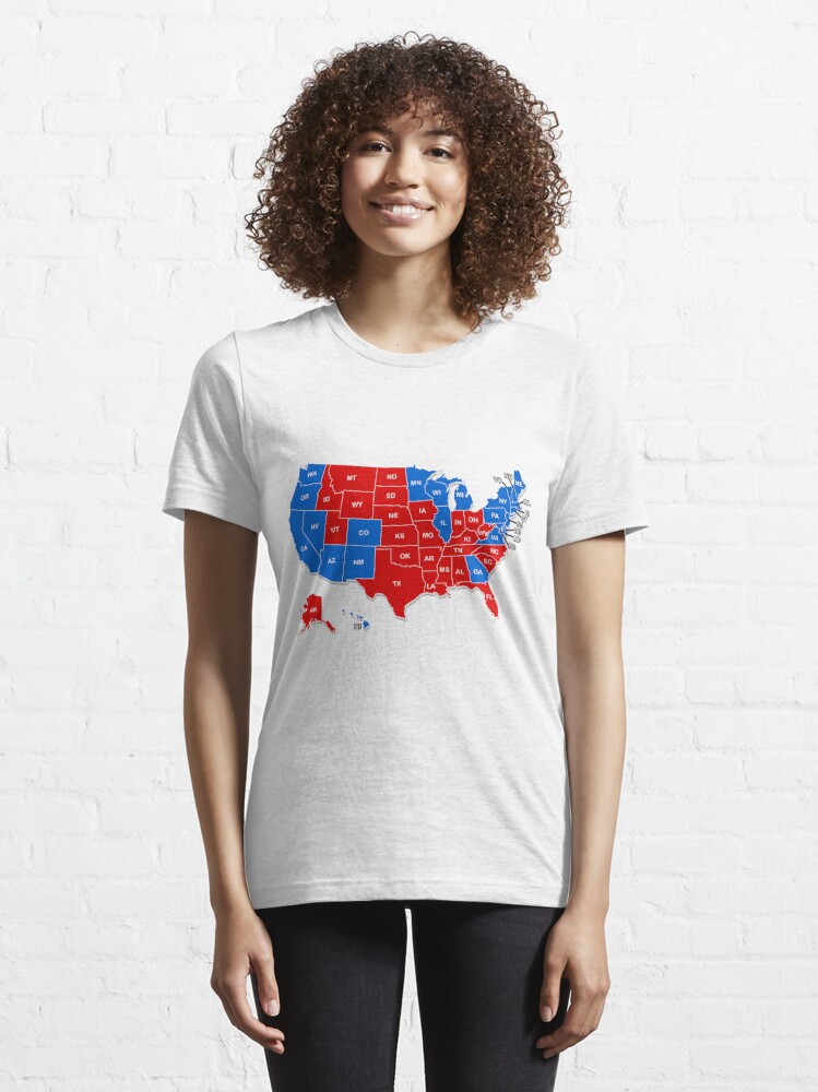 Top Biden Won Get Over It Map Usa Fire Stars Election Shirt - ProposeTees