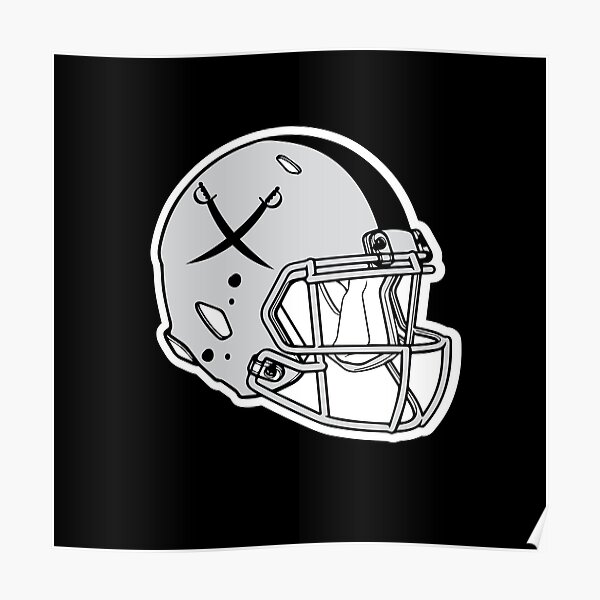 Las Vegas Raiders. Silhouette of professional american football