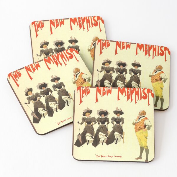 Item preview, retro the new mephisto the three goey widows designed and sold by CorasPosters.