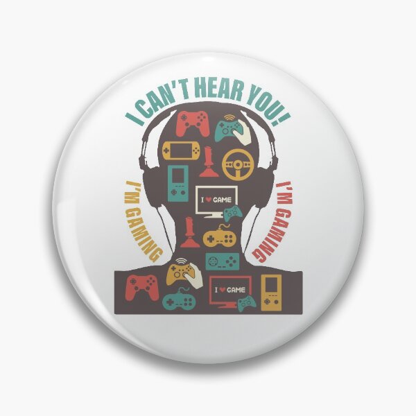 Item preview, Humorous Gamer Gift Headset I Can't Hear You I'm Gaming designed and sold by GravitiTees.