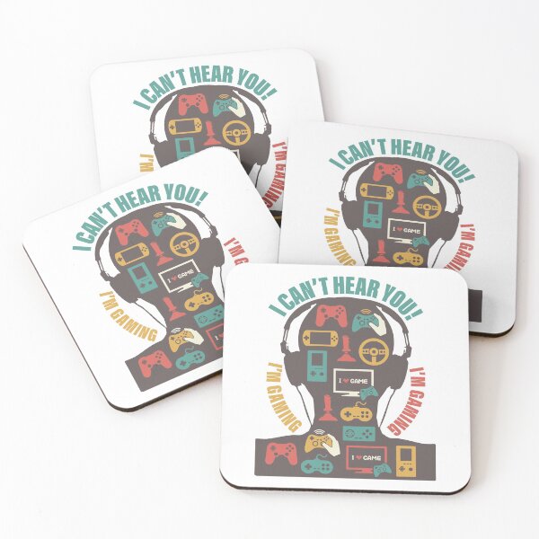 Item preview, Humorous Gamer Gift Headset I Can't Hear You I'm Gaming designed and sold by GravitiTees.
