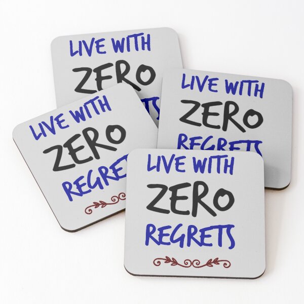 Item preview, Live with Zero regrets designed and sold by GulQari.