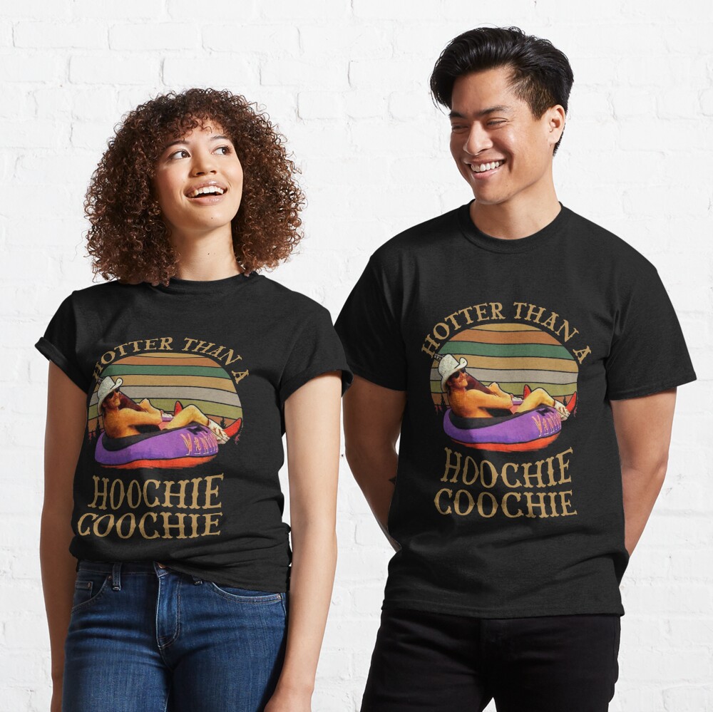 Discover Hotter Than A Hoochie Coochie Vintage Retro T-Shirt