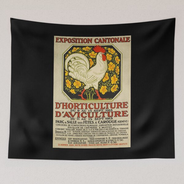 Item preview, retro exposition dhorticulture et daviculture carouge designed and sold by CorasPosters.