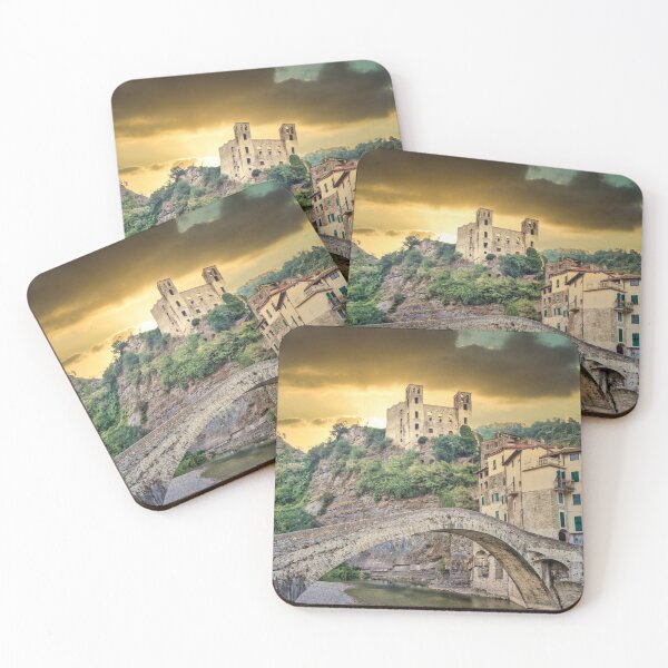 Item preview, Dolceacqua, Italy. Ancient castle and stone bridge designed and sold by Paolo Modena Photography    -   Fine Italian Art.