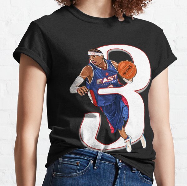 Allen Iverson Comics Magazine Philadelphia 76ers T-Shirt