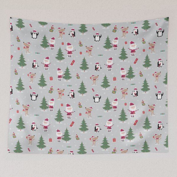 Item preview,  Xmas Pattern, Santa, dog and  mr Pinguin  designed and sold by darioviegas.