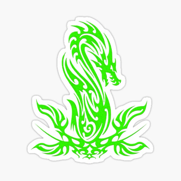 Dragon 19 green Sticker
