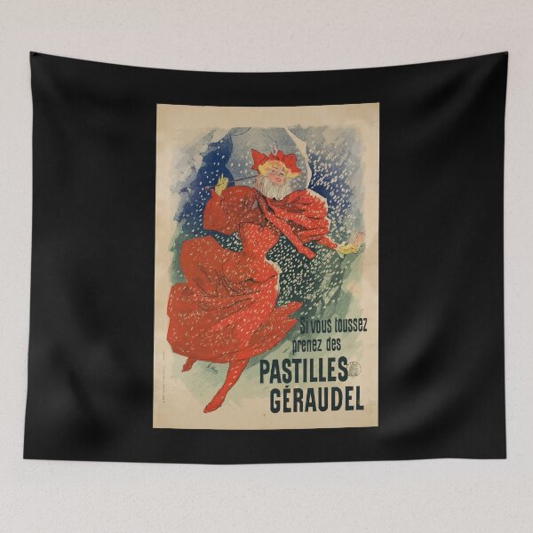 Item preview, retro si vous toussez prenez des pastilles geraudel             designed and sold by CorasPosters.