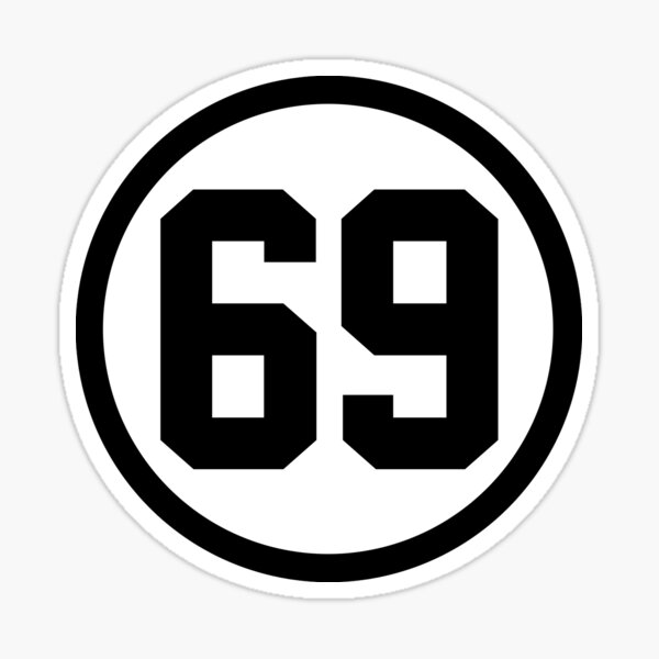 69 Number number' Sticker