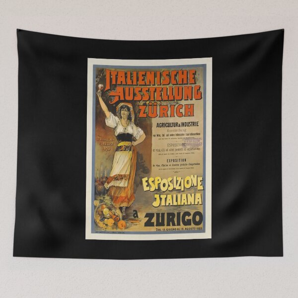 Item preview, retro zurich italienisch ausstellung esposizione italiana a zurigo designed and sold by CorasPosters.