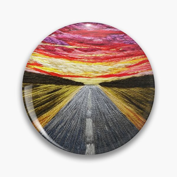 Item preview, In the rays of the passing day. Embroidered landscape designed and sold by Limonush.