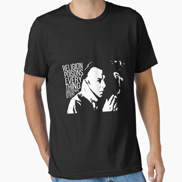 Vista previa del artículo con la obra «Christopher Hitchens - La religión lo envenena todo», diseñado y vendido por godlessmom.