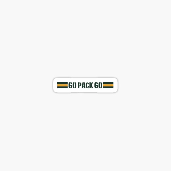 Go Pack Go Flag Sticker for Sale by oliviabergh