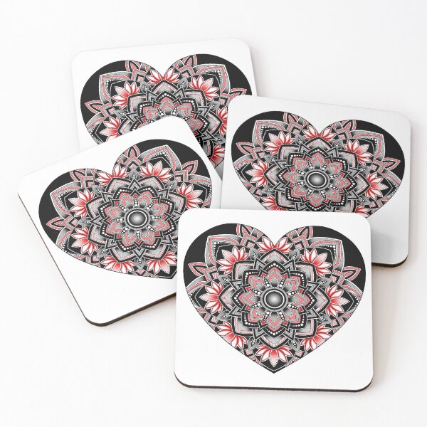 Item preview, Red Heart Mandala designed and sold by LorenaElenaArt.