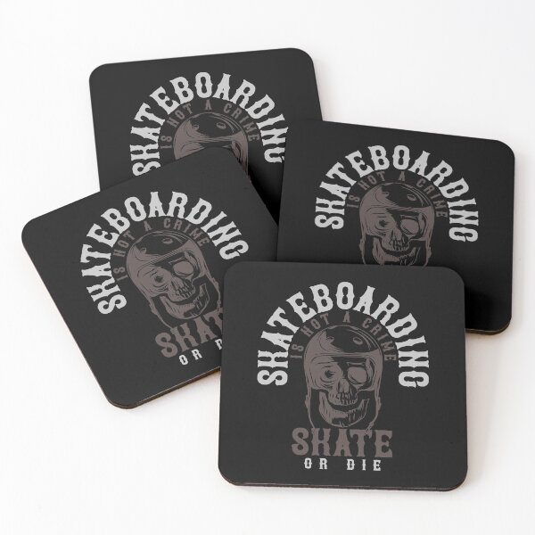 Item preview, Skull With Helmet Skateboarding Is Not A Crime designed and sold by Two Left Hands Design.