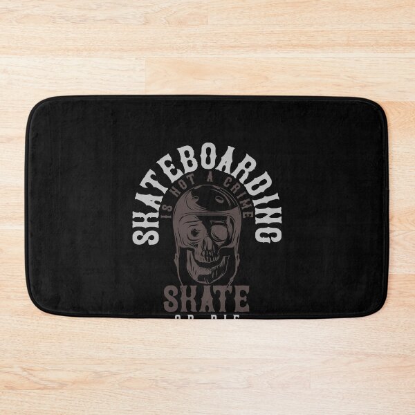 Item preview, Skull With Helmet Skateboarding Is Not A Crime designed and sold by Two Left Hands Design.
