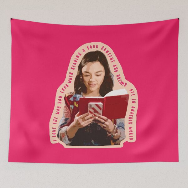 Item preview, I love the way you look when reading a book content and dreamy, off in another world - Dash and Lily Book lover Quotes designed and sold by Mindy Bubble.