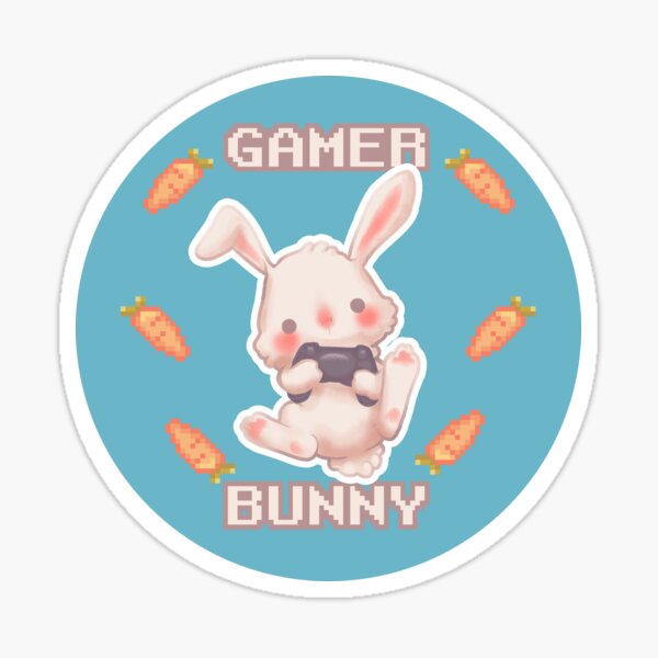 Gamer bunny Sticker