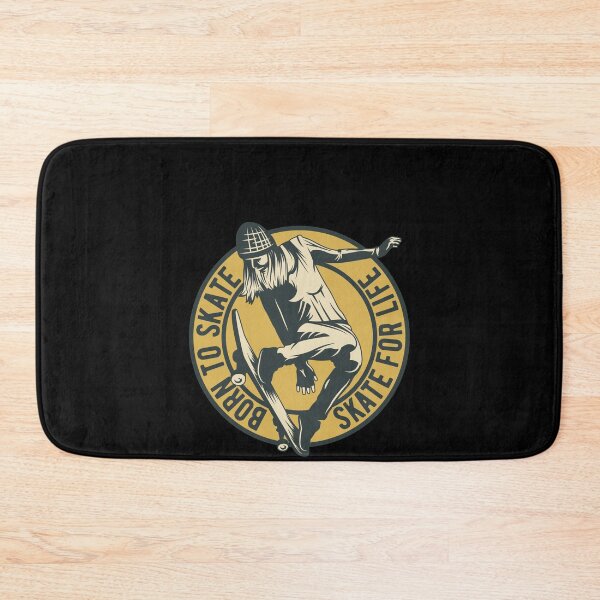 Item preview, Skateboarder Trick Long Hair And Hat Skate Park designed and sold by Two Left Hands Design.