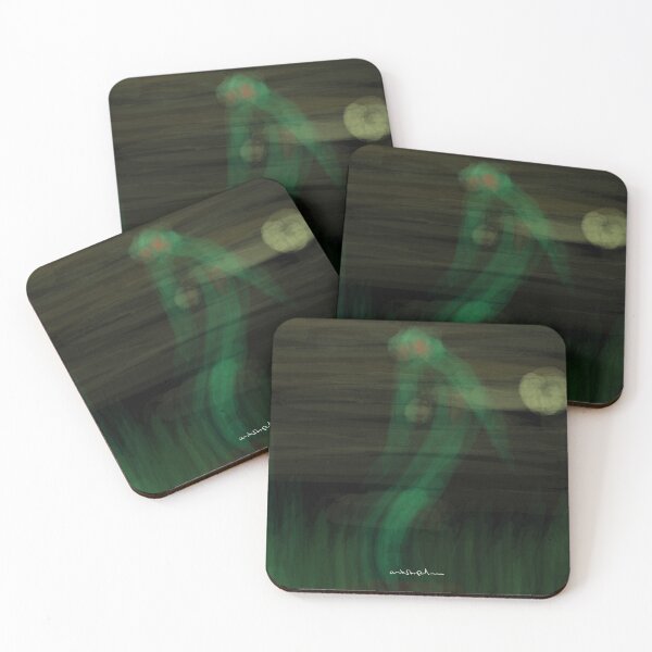 Item preview, Uskarpt - Hunter - Hunter in the green glow - Eerie ghost in the grass designed and sold by uskARpT.