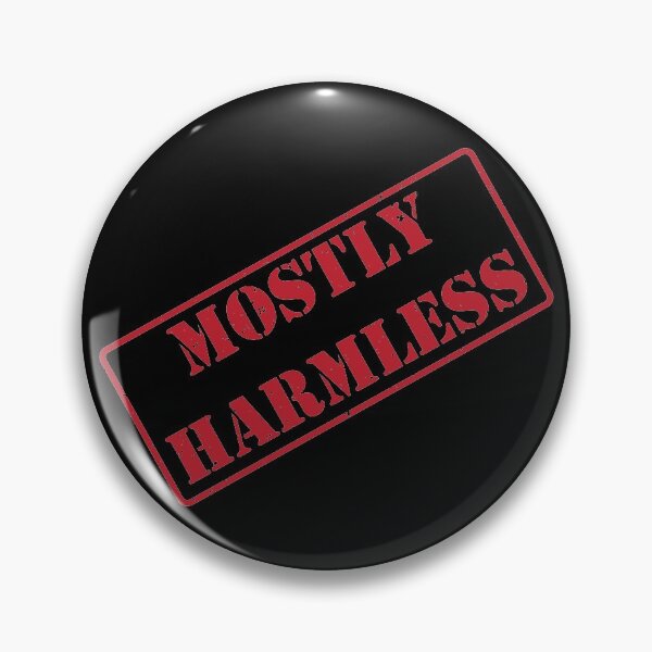 Item preview, Mostly Harmless, Military Top Secret Looking Stamp designed and sold by D-Spot Shop.