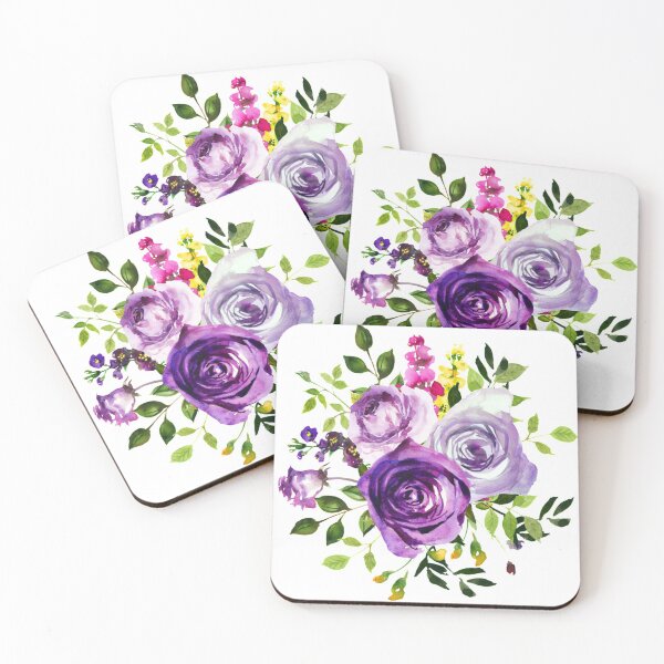 Item preview, Pretty Purple Floral Designs designed and sold by cindyfordyce.