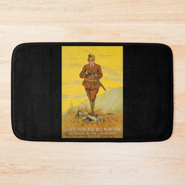 Item preview, retro societe francaise de munitions de chasse de tir et de guerre designed and sold by CorasPosters.