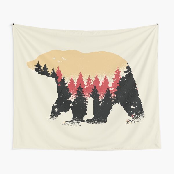 Bear Trees Tapestry