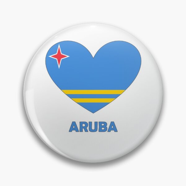 Item preview, Heart Flag - Love Aruba designed and sold by Chill-Channel.