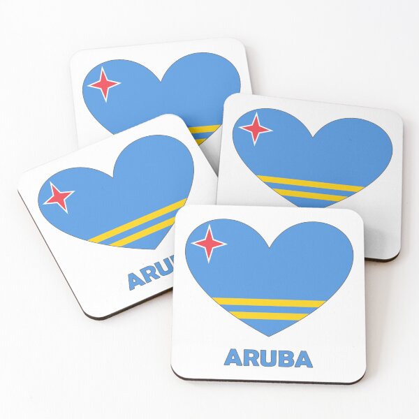 Item preview, Heart Flag - Love Aruba designed and sold by Chill-Channel.
