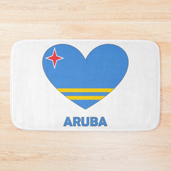 Item preview, Heart Flag - Love Aruba designed and sold by Chill-Channel.