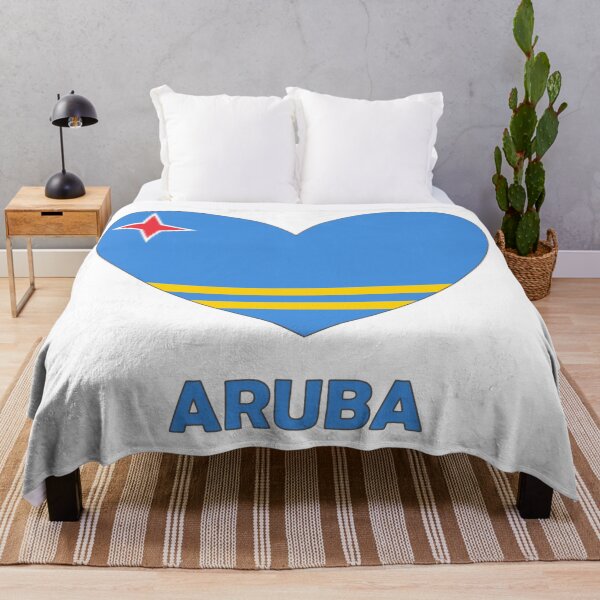 Item preview, Heart Flag - Love Aruba designed and sold by Chill-Channel.