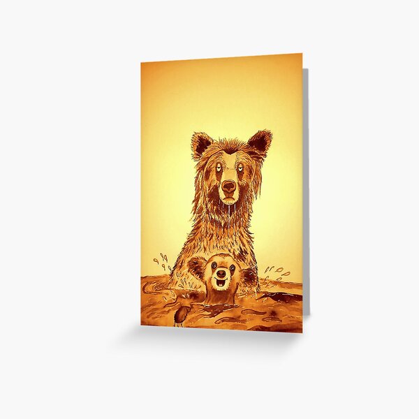 bear with a sore head Greeting Card