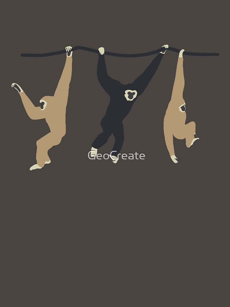 Thumbnail 7 of 7, Classic T-Shirt, Lar/White-handed Gibbon designed and sold by GeoCreate.