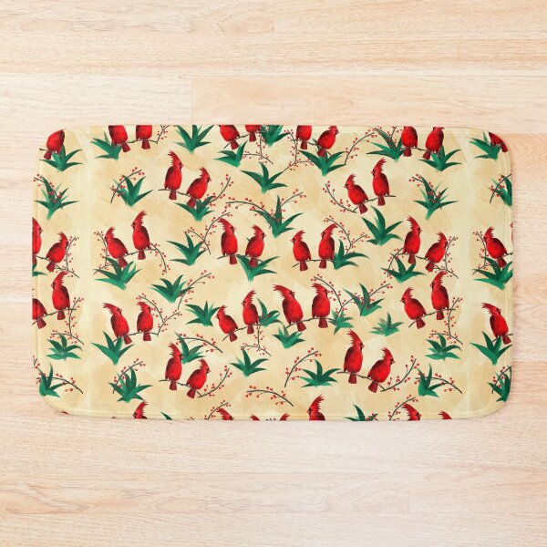 Item preview, Bright Red Cardinal Birds Watercolor Design designed and sold by Susaans-Art.