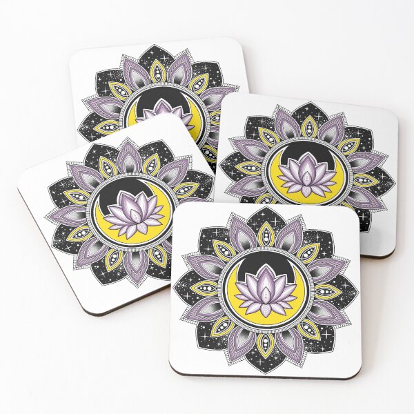 Item preview, Lotus and Moon Mandala designed and sold by LorenaElenaArt.