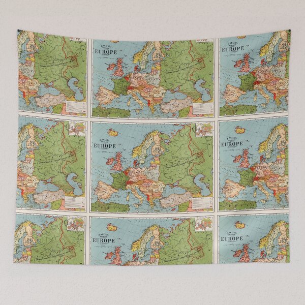Item preview, Standard Map of Europe by George Washington Bacon (1830–1922) Vintage Old World Map Continents  designed and sold by conceptDVS.
