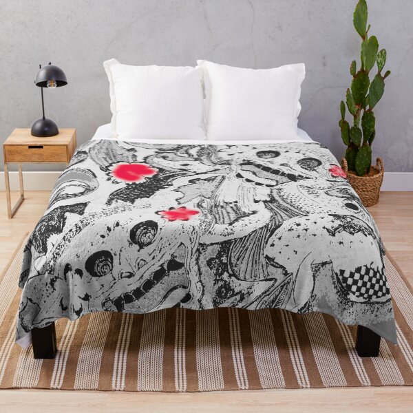 Item preview, Shades of Gray with Red Flowers Balinese Barong Indonesia designed and sold by AlteredAtelier.
