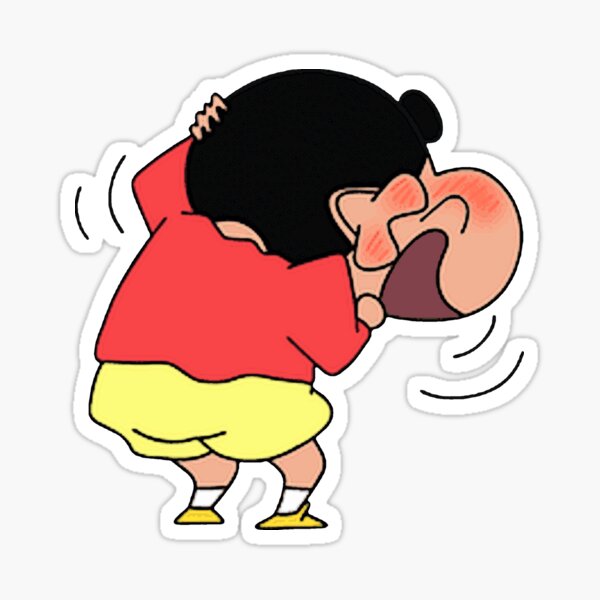 Shin chan sonrojándose Pegatina