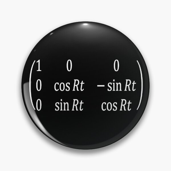 Item preview, Rotation Matrix in Euclidian Space dark version designed and sold by NoetherSym.