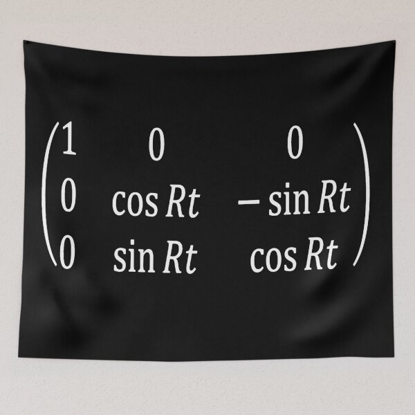 Item preview, Rotation Matrix in Euclidian Space dark version designed and sold by NoetherSym.