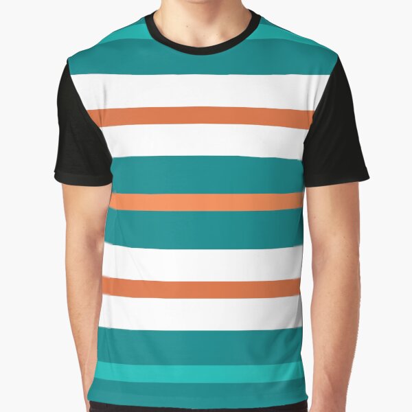 Turquoise and orange store shirt