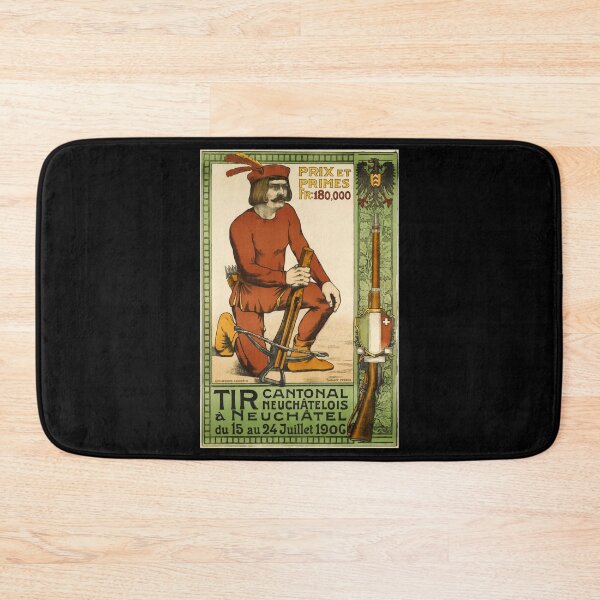 Item preview, retro neuchatel tir cantonal neuchatelois du 15 au 24 juillet 1906 designed and sold by CorasPosters.
