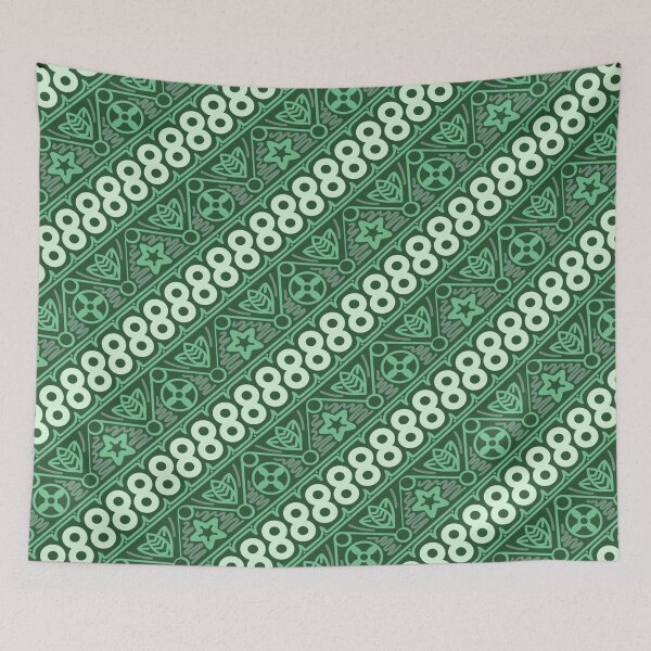 Item preview, Green Diagonal Batik designed and sold by AlteredAtelier.